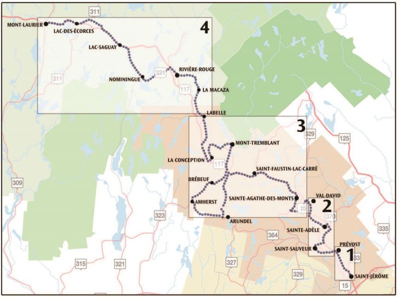 Carte du réseau routier de La Macaza www.munilamacaza.ca